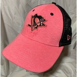 Pittsburgh Penguins NHL New Era 9Forty Womens Pink/Blck Snapback Hat BallCap New